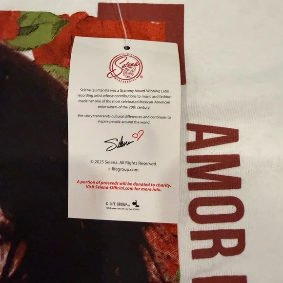 Selena Quintanilla Amor Prohibido T-Shirt XL New With Tags - Picture 5 of 8
